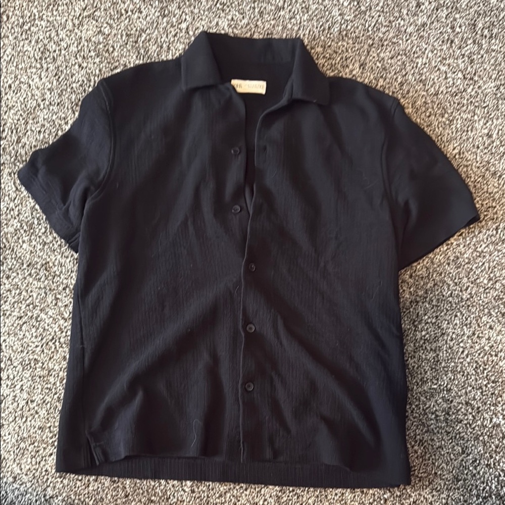 Men's Zara Black Short Sleeve Shirt
